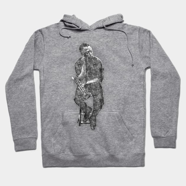 Miles Davis Pencil Art Hoodie by Premium Nation